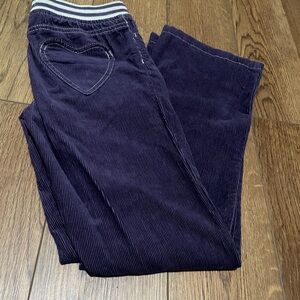 Mini Boden Purple Heart Corduroy Pants 11Y